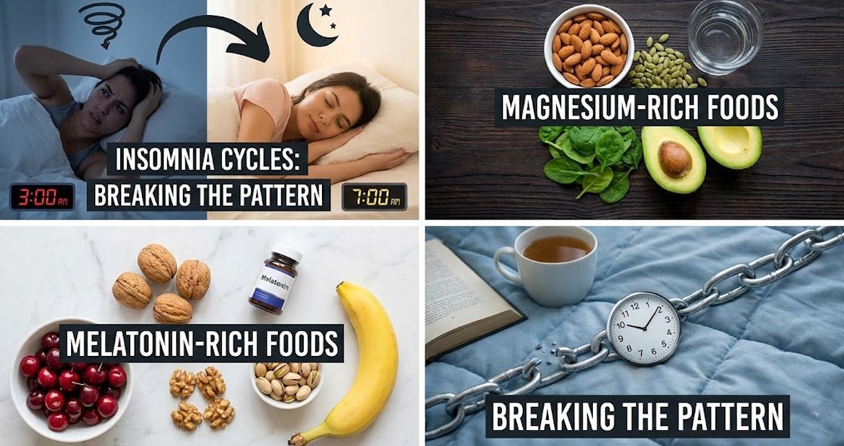 Insomnia Cycles: Breaking the Pattern with Magnesium and Melatonin Foods